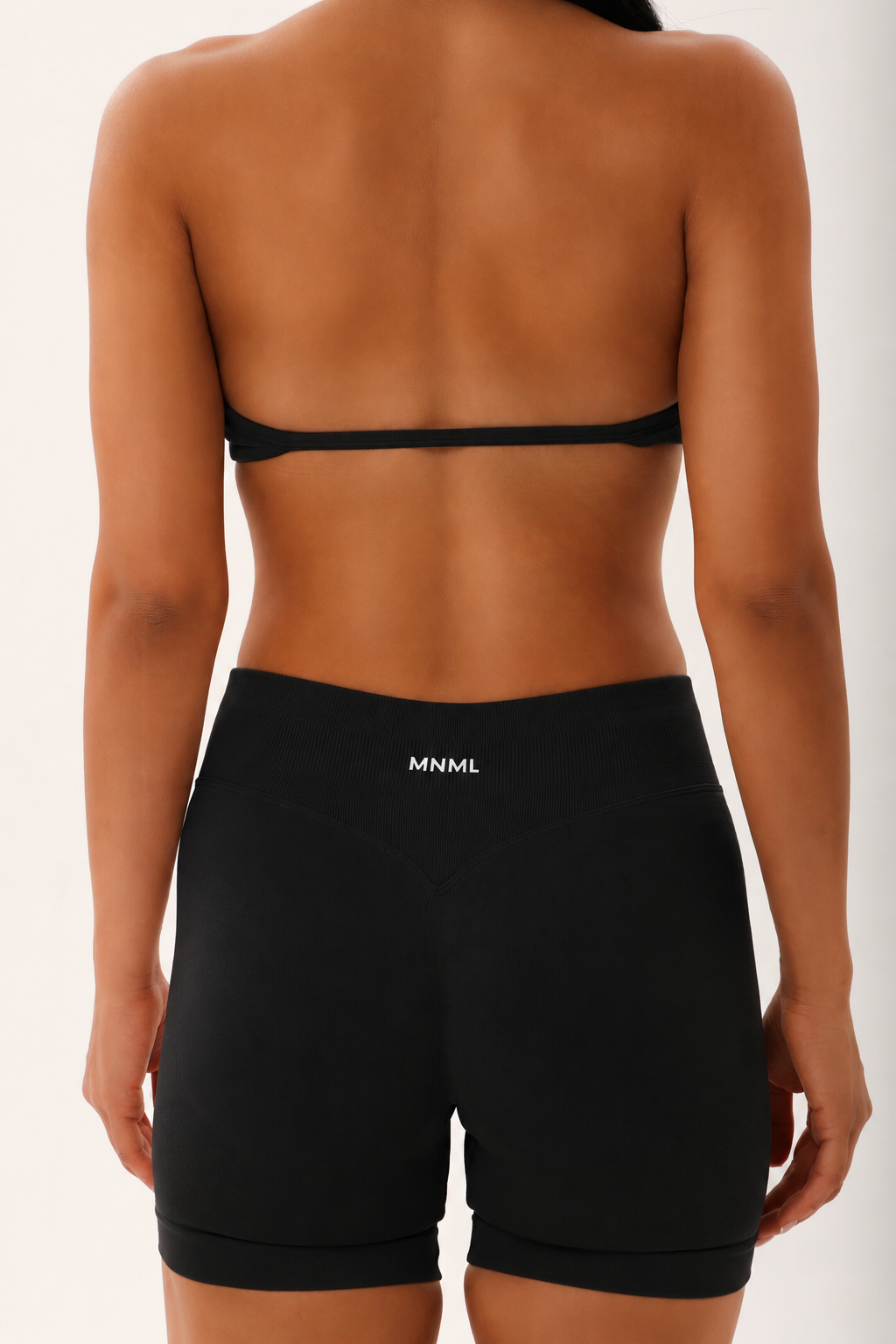 The MNML Sculpt Halterneck Bra - Midnight