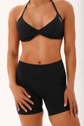 The MNML Sculpt Halterneck Bra - Midnight