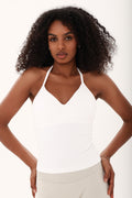 The MNML Halterneck Vest - White
